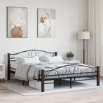 vidaXL Bedframe metaal zwart 160x200 cm, Verzenden, Nieuw