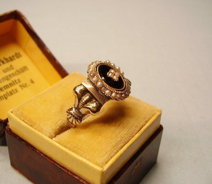 Zonder minimumprijs - Ring - 14 karaat Geel goud - 2.00ct., Handtassen en Accessoires, Ringen