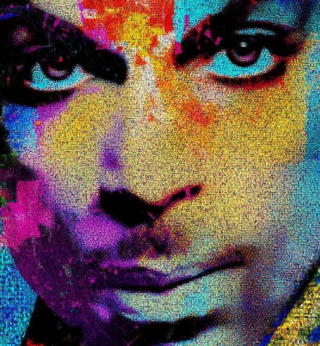 David Law - Echo Waves - Purple King VII - Format XL 60x60, Antiquités & Art, Art | Objets design