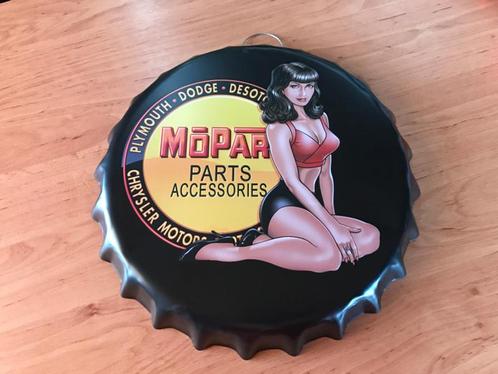 1 Dop design metalen bord mopar, Verzamelen, Merken en Reclamevoorwerpen, Nieuw, Ophalen of Verzenden