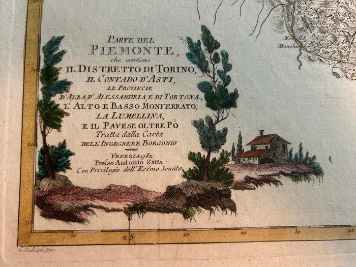 Italië - Piemonte ; Torino, Asti, Alba, Alessandria,, Livres, Atlas & Cartes géographiques