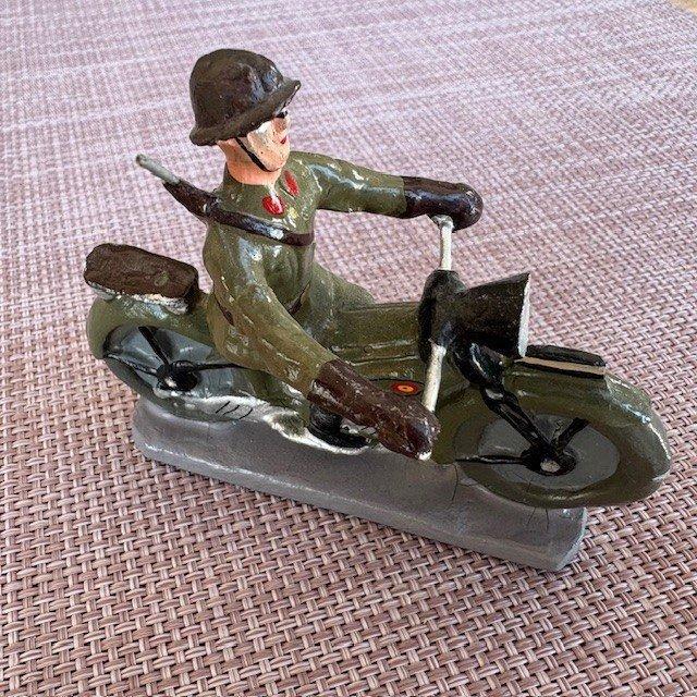 Durso - Figuur - Durso soldat belge a moto mint 7 cm très, Kinderen en Baby's, Speelgoed | Overig