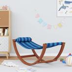 vidaXL Hangmatschommel voor kinderen stof blauw gestreept, Tuin en Terras, Verzenden, Nieuw