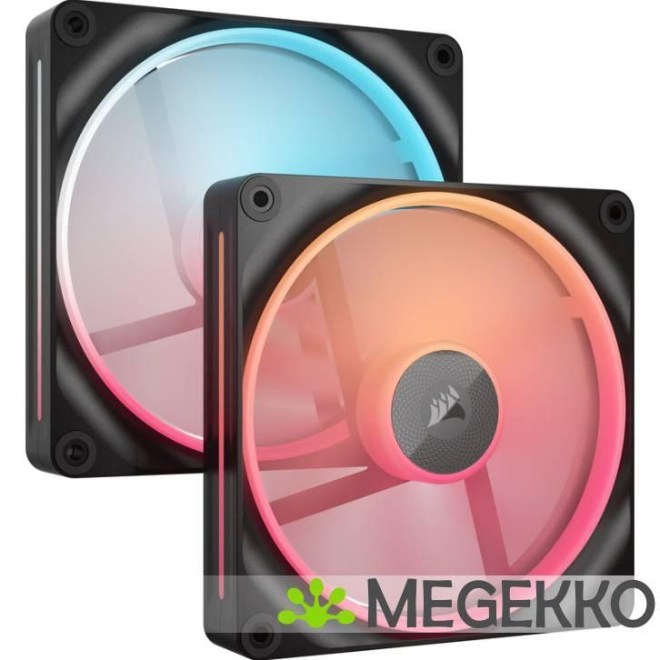 Corsair iCUE LINK LX140-R RGB Black Dual-pack, Computers en Software, Computerkoelers, Nieuw, Verzenden