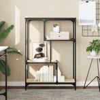 vidaXL Boekenrek 81x36x115 cm bewerkt hout en staal sonoma, Verzenden, Nieuw