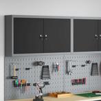 vidaXL Gereedschapskast met plank Zwart en Grijs 50 x 20 x, Doe-het-zelf en Bouw, Verzenden, Nieuw