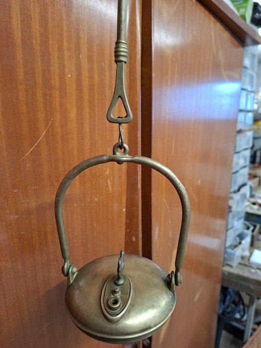 Olielamp - Verguld messing, Antiek en Kunst, Curiosa en Brocante