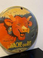 Vintage La Vache qui Rit – Panneau publicitaire émaillé –, Antiquités & Art