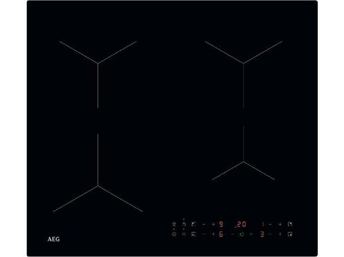 AEG -  Inductie Kookplaat - Zwart, Elektronische apparatuur, Kookplaten, Inbouw, 4 kookzones, Nieuw, Inductie, Verzenden