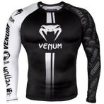 Venum Logos Rash Guards L/S Zwart Wit, Vêtements | Hommes, Vechtsport, Verzenden