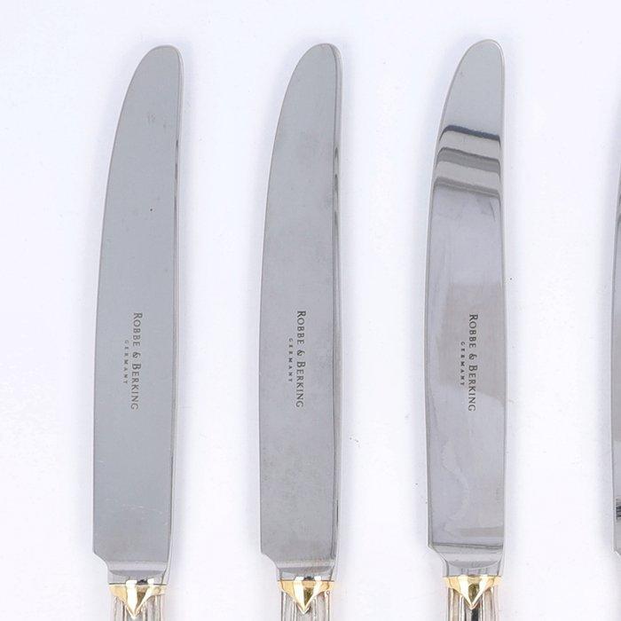 Robbe & Berking - Dessertmes - Bestekset (6) - Arcade, Antiquités & Art, Antiquités | Argent & Or