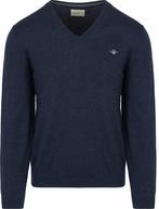 Gant Pullover V-Hals Jeans Blauw maat Maat 52/54 (L) Heren, Maat 52/54 (L), Nieuw, Gant, Verzenden