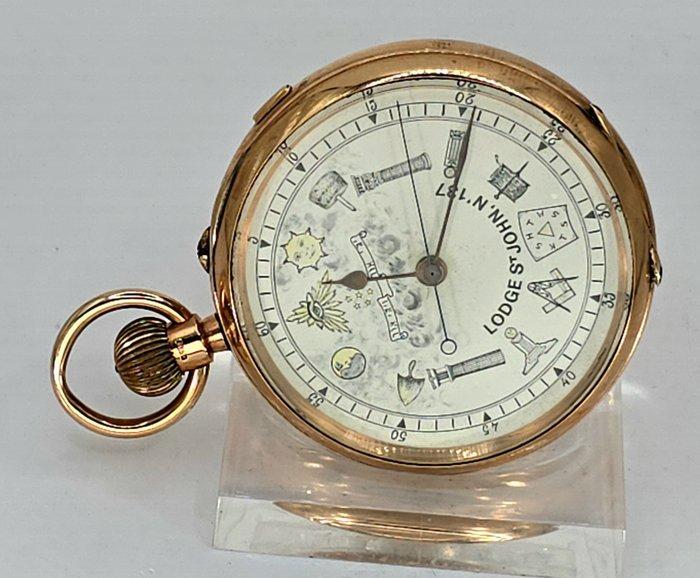 Tom Senior Dewsbury - 9K Lepine Taschenuhr - Freimaurer, Handtassen en Accessoires, Horloges | Heren
