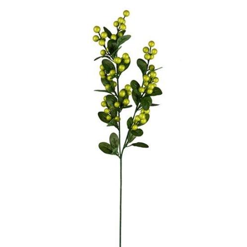 Bessentak 70 cm berry spray green / st – kunst, Huis en Inrichting, Woonaccessoires | Kunstplanten en Kunstbloemen, Nieuw