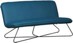 Leren Zetel smile 140 -zits turquoise leer, Zetel turquoise
