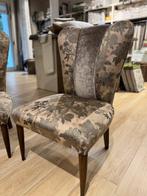 Fauteuil - Fluweel, Textiel - Paar gestoffeerde fauteuils in