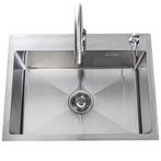 Lendo Online Évier Inox Argent 59×44 cm avec Robinet, Maison & Meubles