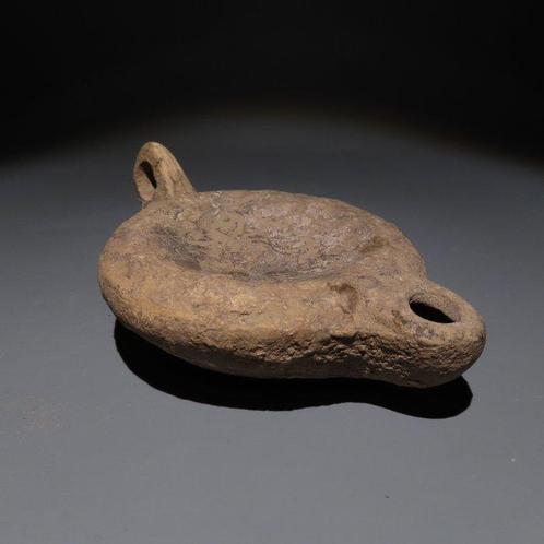 Oud-Romeins Terracotta Olielamp met het hoofd van Medusa. 1e, Antiek en Kunst, Antiek | Overige Antiek