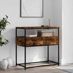 vidaXL Wandtafel 75x40x75 cm bewerkt hout gerookt, Huis en Inrichting, Tafels | Bijzettafels, Verzenden, Nieuw