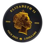 Niue. 2 Dollars 2022 1 oz Shamrock HELIX NEBULA Black