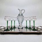 Service à liqueur (7) - Cristal, Verre - Service a liqueur, Antiquités & Art