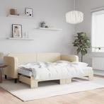 vidaXL Slaapbank met onderschuifbed en matrassen 80x200 cm, Verzenden, Nieuw