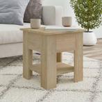vidaXL Salontafel 40x40x42 cm bewerkt hout sonoma, Huis en Inrichting, Tafels | Salontafels, Verzenden, Nieuw