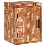 vidaXL Nachtkastje Bruin 35 x 33 x 48 cm Massief gerecycled, Huis en Inrichting, Slaapkamer | Nachtkastjes, Verzenden, Nieuw