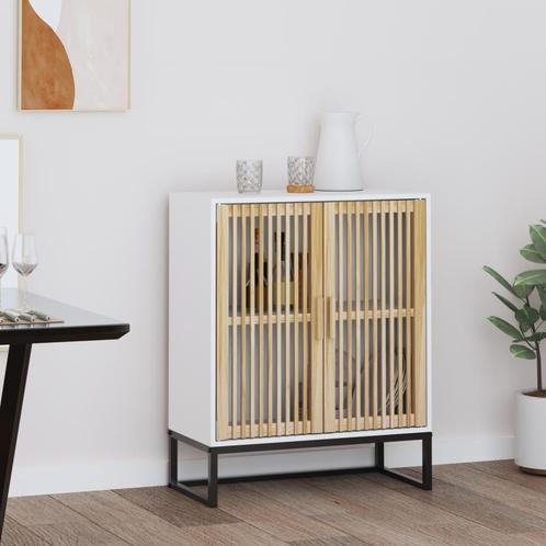 vidaXL Dressoir 60x30x75 cm bewerkt hout wit, Huis en Inrichting, Kasten | Overige, Nieuw, Verzenden