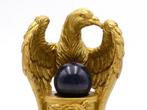 sculptuur, - - 160 mm - Blauwe Goudsteen Alchemisten Bol op