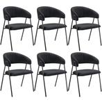 tectake Eetkamerstoel Bedano, gestoffeerd, geweven stof, 150, Huis en Inrichting, Stoelen, Verzenden, Nieuw