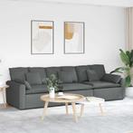 vidaXL Modulaire bank met kussens donkergrijs, Verzenden, Nieuw