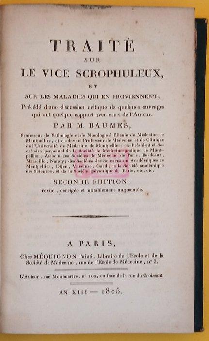 Baumes (Jean Baptiste Théodore) - Traité sur le vice, Antiek en Kunst, Antiek | Boeken en Manuscripten