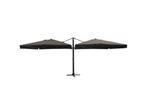 Veiling - Dubbele hangende parasol zwart 2 * 300x400cm, Jardin & Terrasse