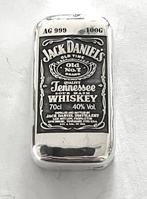 100 grammes - Argent .999 - -No Reserve- Jack Daniels  (Sans