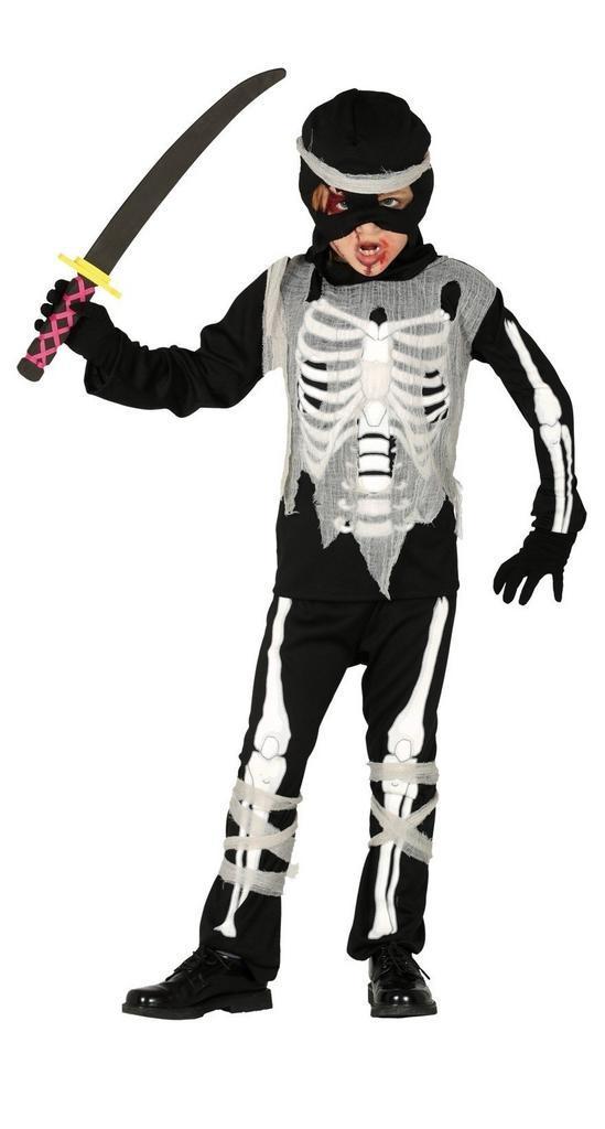 Ninja skelet Kostuum Kind, Hobby en Vrije tijd, Feestartikelen, Nieuw, Verzenden