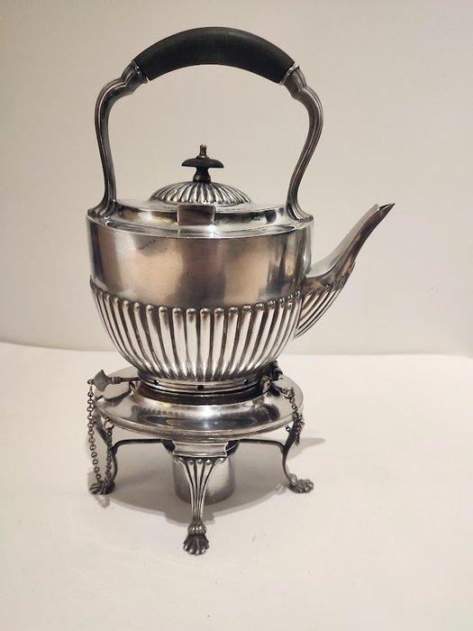 Theeketel - Verzilverd - Sheffield Theeketel, Antiquités & Art, Antiquités | Meubles | Tables