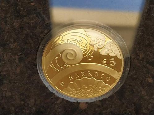 Portugal. 5 Euro 2018 O Barroco Proof, Postzegels en Munten, Munten | Europa | Euromunten