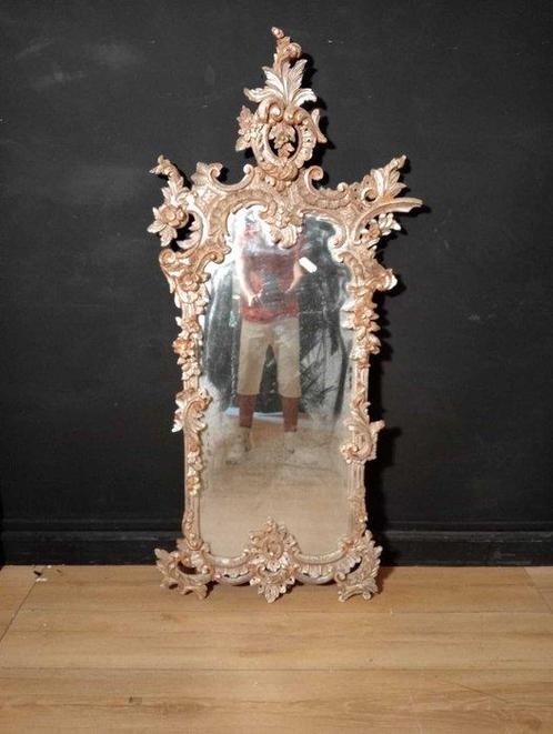 Wandspiegel - Glas, Hout, Antiek en Kunst, Antiek | Overige Antiek