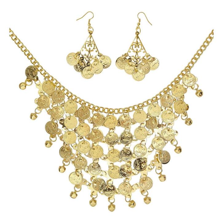 Gouden Accessoireset 2 delig, Hobby en Vrije tijd, Feestartikelen, Nieuw, Verzenden