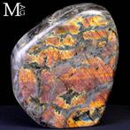 Labradorite éclat rouge orangé Labradorite polie en forme, Verzamelen, Mineralen en Fossielen