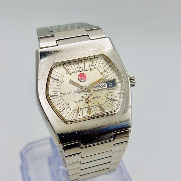 Rado - Silver Sabre - Zonder minimumprijs - Caliber ETA 2798, Handtassen en Accessoires, Horloges | Heren