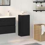 vidaXL Wandkast zwart eiken 32x20x67 cm bewerkt hout, Verzenden, Nieuw