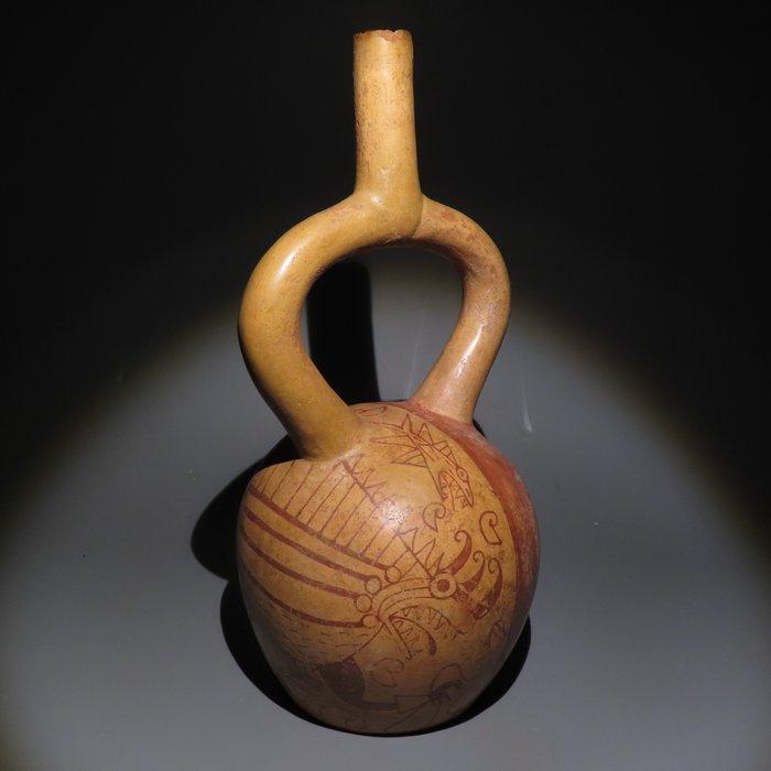 Moche, Peru Terracotta Huaco. 100 - 700 na Christus. Hoogte, Verzamelen, Mineralen en Fossielen