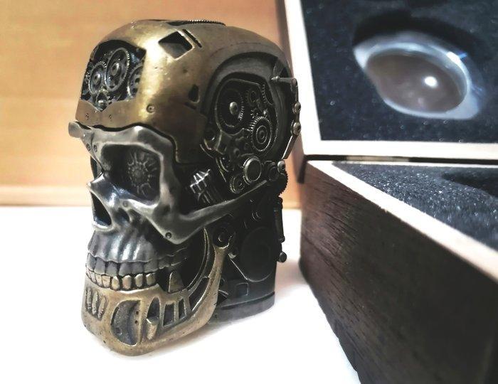 Zippo Custom Mechanical Skull in Aged Brass - Collector’s, Verzamelen, Rookartikelen, Aanstekers en Luciferdoosjes