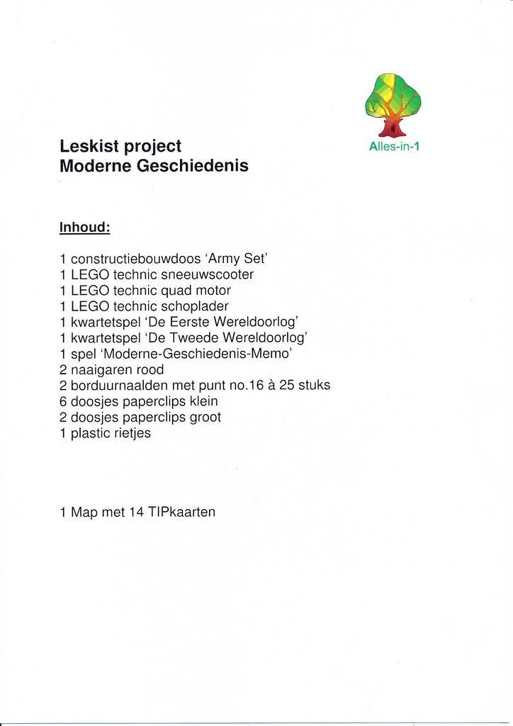 Alles-in-1 Leskist Project Moderne Geschiedenis 2016, Boeken, Schoolboeken, Verzenden