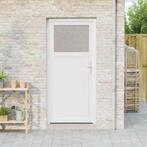vidaXL Voordeur Wit PVC, Doe-het-zelf en Bouw, Verzenden, Nieuw