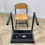 complete schoolset Ahrend 10 stoelen + 10 tafels, Antraciet, Huis en Inrichting, Gebruikt, Zwart, Hout, Eén