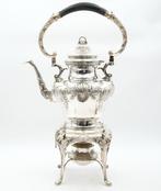 Waterkoker op standaard en brander - .833 zilver - Groot, Antiek en Kunst