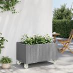 vidaXL Plantenbak met wielen 80x50x54 cm polypropeen, Tuin en Terras, Verzenden, Nieuw